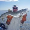 My first 20lb laker The editor's first 20lb lake trout, with Jean-Pierre the gillie