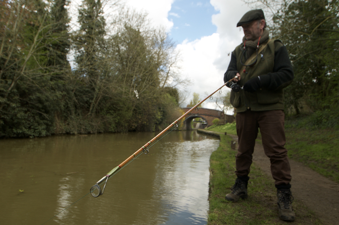 Sold at Auction: A vintage split-cane fly fishing rod to/w three